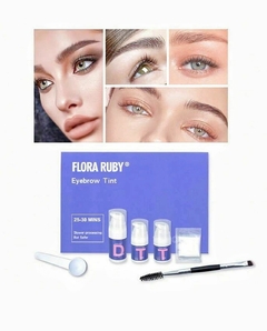 FLORA RUBY KIT TINTURA DE CEJAS CAJA LILA AK-114