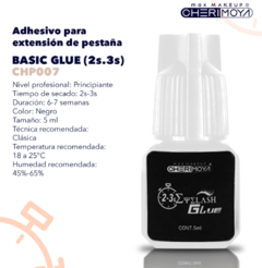 Adhesivo pegamento para extensión de pestaña 5ml Basic Glue 2-3s Cherimoya