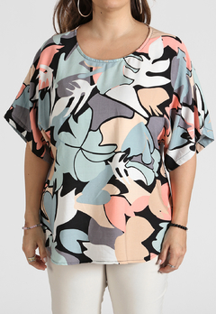 609EST - Blusa Nina de Lino estampado - comprar online