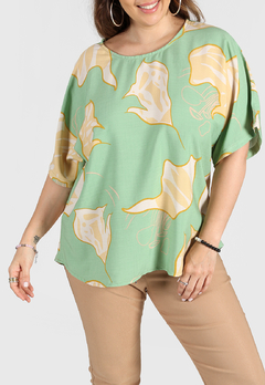 609EST - Blusa Nina de Lino estampado - SILA