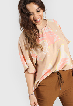 Imagen de 609EST - Blusa Nina de Lino estampado