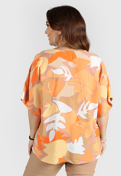 Imagen de 609EST - Blusa Nina de Lino estampado