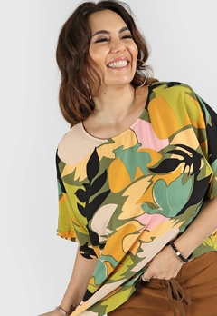 609EST - Blusa Nina de Lino estampado en internet