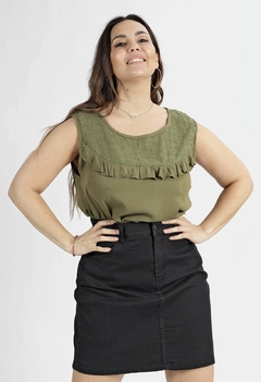 606 - Blusa Leda de Lino con lycra en internet