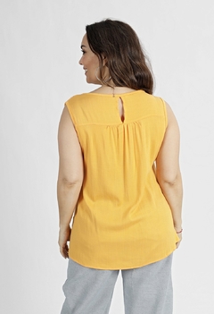 606 - Blusa Leda de Lino con lycra - SILA