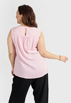 606 - Blusa Leda de Lino con lycra - comprar online