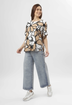 Imagen de 609EST2 - Blusa Ninas de Lino estampado