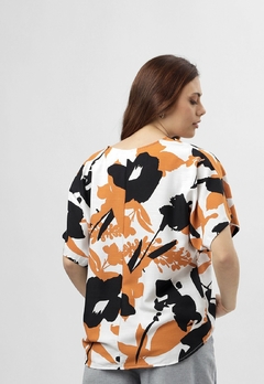 609EST2 - Blusa Ninas de Lino estampado en internet