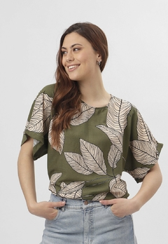 Imagen de 609EST2 - Blusa Ninas de Lino estampado