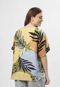 Imagen de 609EST2 - Blusa Ninas de Lino estampado