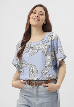 Imagen de 609EST2 - Blusa Ninas de Lino estampado