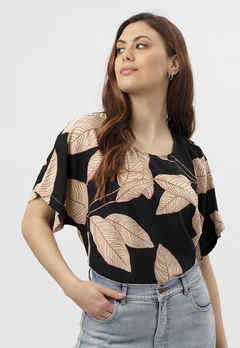 609EST2 - Blusa Ninas de Lino estampado - SILA