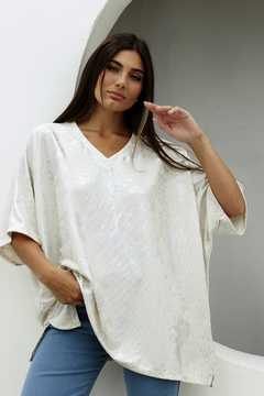 Imagen de 390FRL - Remera Dafne Morley Foil