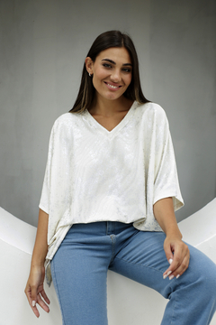 390FRL - Remera Dafne Morley Foil - SILA