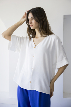 600 - Blusa Zurich Crepe Lino en internet