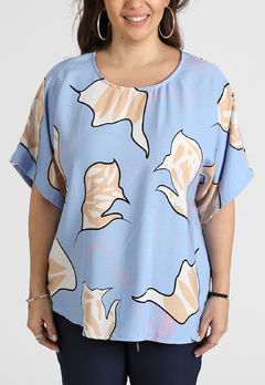 609EST - Blusa Nina de Lino estampado - SILA