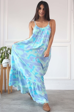 377PEE - Vestido Reina Estampado de Poplin Rayon en internet