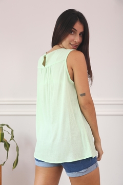 606 - Blusa Leda de Lino con lycra