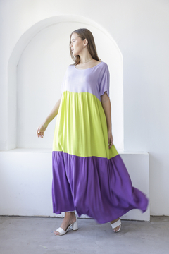 658 - Vestido Mili Tricolor - comprar online