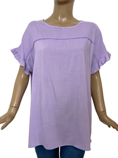 672 - Blusa Rufina de Lino con Puntilla - SILA