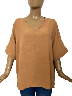 600 - Blusa Zurich Crepe Lino - tienda online