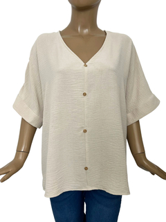 600 - Blusa Zurich Crepe Lino en internet