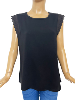 361 - Blusa Bianca de Lino con lycra - SILA