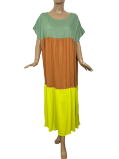 658 - Vestido Mili Tricolor - comprar online