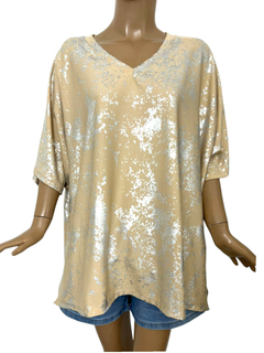 390FRL - Remera Dafne Morley Foil - comprar online