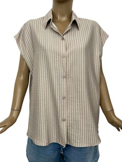 769RWD - Camisa Wendy Rayada Sin Mangas - comprar online