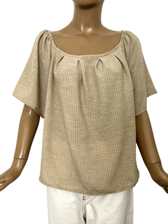 783LRY - Blusa Paisana Esperanza Lino Rayado - tienda online