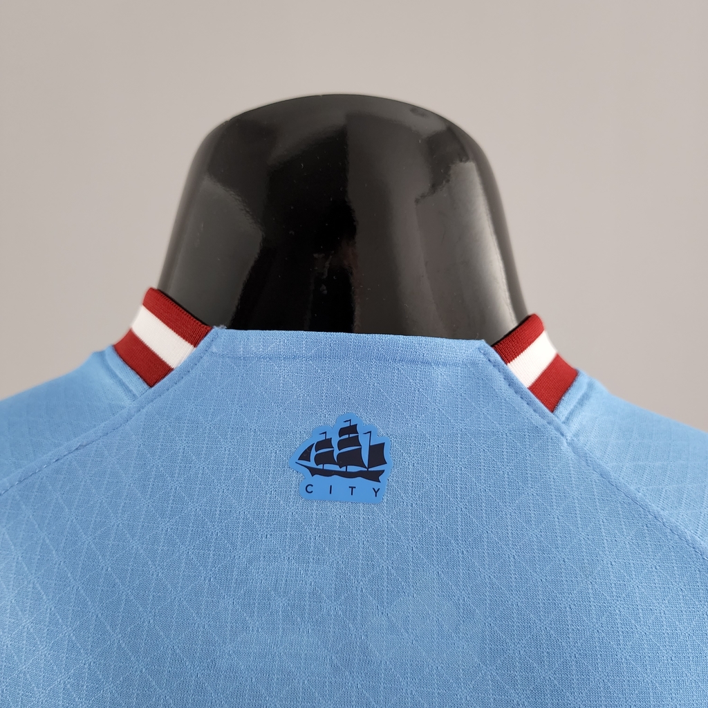 Camisa Manchester City Home 21/22 Jogador Masculina - Frete Grátis