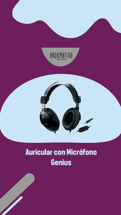 Auricular Con Micrófono Genius Hs-m505x Pc Notebook