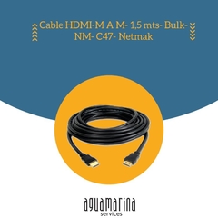 CABLE HDMI - M A M - 1,5MTS - 2.0 - 4K - UHD - BULK
