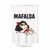 Cortina para baño de poliéster estampado - Mafalda en la playa