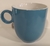 Taza cerámica decorada celeste - comprar online