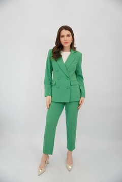 BLAZER CRUZADO VERDE na internet