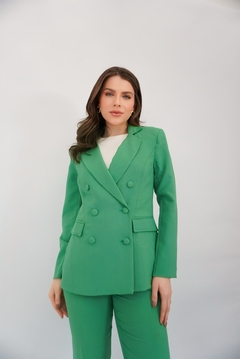 BLAZER CRUZADO VERDE