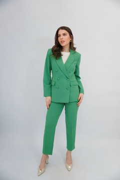 BLAZER CRUZADO VERDE - comprar online