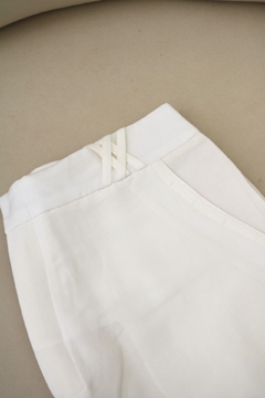 Calça Pantalona de Alfaiataria Off White - loja online