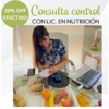 Consulta Control Presencial con Nutricionistas del equipo