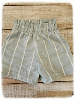 Short rayas acqua