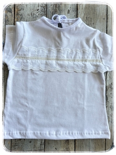 Remera vainilla blanca