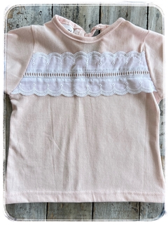 Remera vainilla rosa