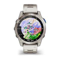 RELÓGIO GARMIN D2™ MACH 1AVIATOR SMARTWATCH COM PULSEIRA DE TITÂNIO VENTILADA 010-02582-50