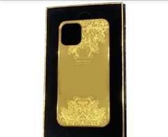 CAPA IPHONE PRO MAX OURO 24K