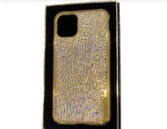 CAPA IPHONE 14 PRO OURO 24K CRYSTAL