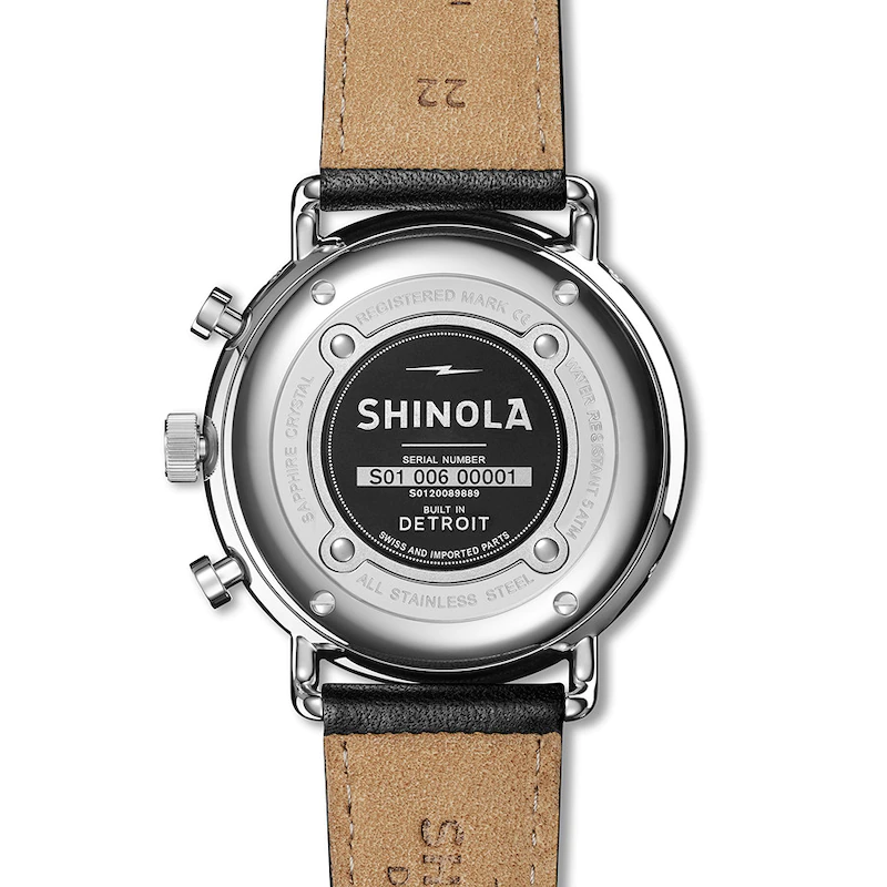 REL GIO SHINOLA CANFIELD SPORT CRON GRAFO MASCULINO 43MM S0120089889