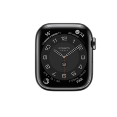 APPLE WATCH HERMÈS 7 GPS + CELULAR 45MM CAIXA DE AÇO INOXIDÁVEL PRETA SPACE COM CIRCUITO H SINGLE TOUR - comprar online