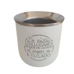 Mate térmico vasito acero - personalizado - comprar online